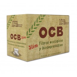 Pack de 10 Bolsas de Filtros OCB Orgánico Eco Slim 6mm (1500 uds)