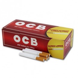 Pack de 5 Cajas de Tubos OCB de 200 con Filtro Largo (1.000 Tubos)