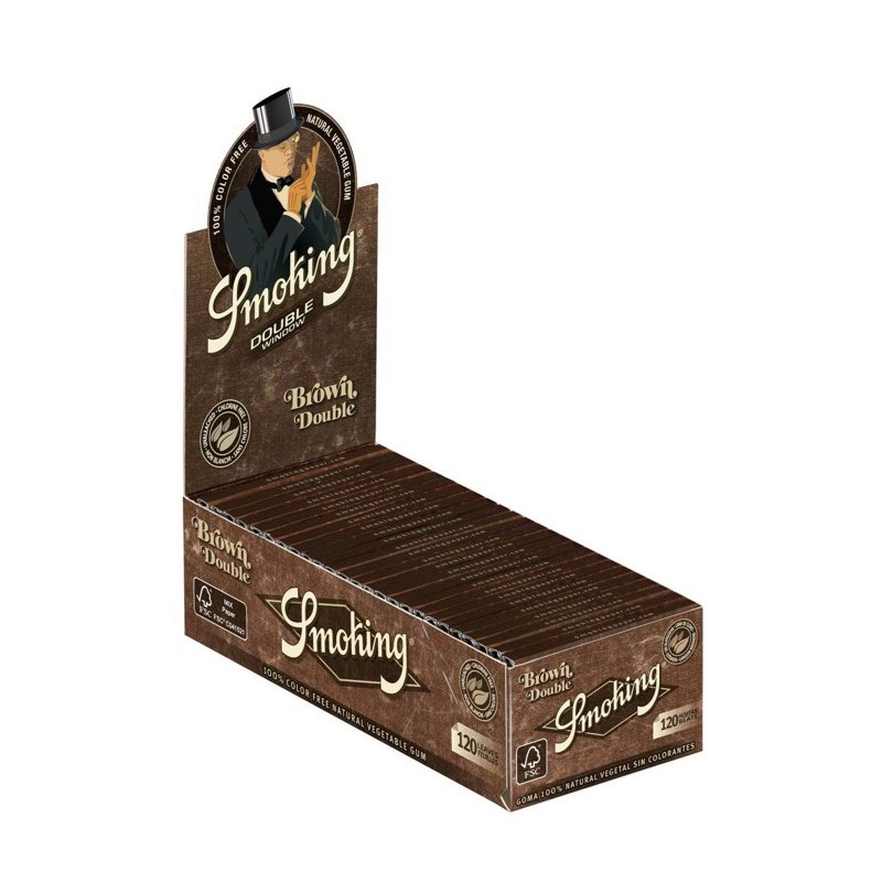 Caja de papel Smoking Brown Doble ventana 120 hojas ¡Al mejor precio!