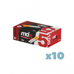 Tubos MD5 100 Filtro Normal (Pack 10 Cajas - 1.000 Tubos)