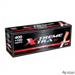 Cajón de Tubos Xtra Xtreme 500 con Filtro Largo (Lote de 15 Cajas / 7.500 Tubos)