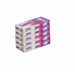 Caja morada de 100 tubos para entubar Fresh Bomb con cápsula click sabor uva dulce