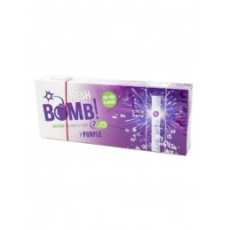 Tubos Fresh Bomb Purple con Cápsula Click Sabor Uva (Caja de 100 unidades)