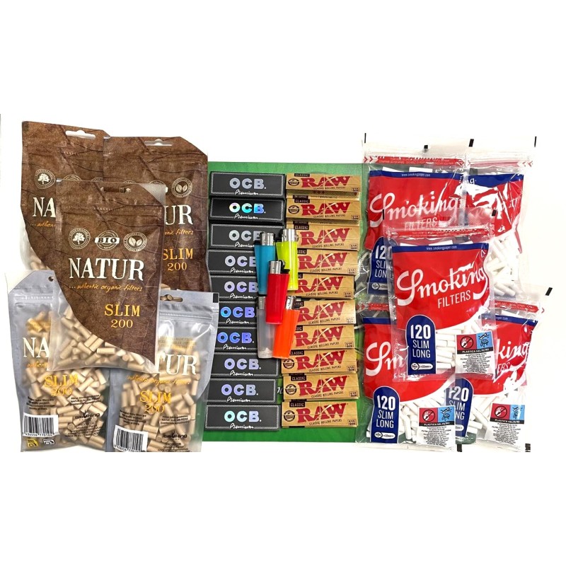 Pack Ahorro Papel de Fumar OCB, RAW y Smoking + Filtros | Mejor Precio