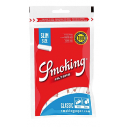 Bolsa de filtros Smoking Slim Azul 6mm 180 unidades