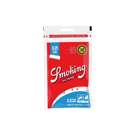 Bolsa de filtros Smoking Slim Azul 6mm 180 unidades